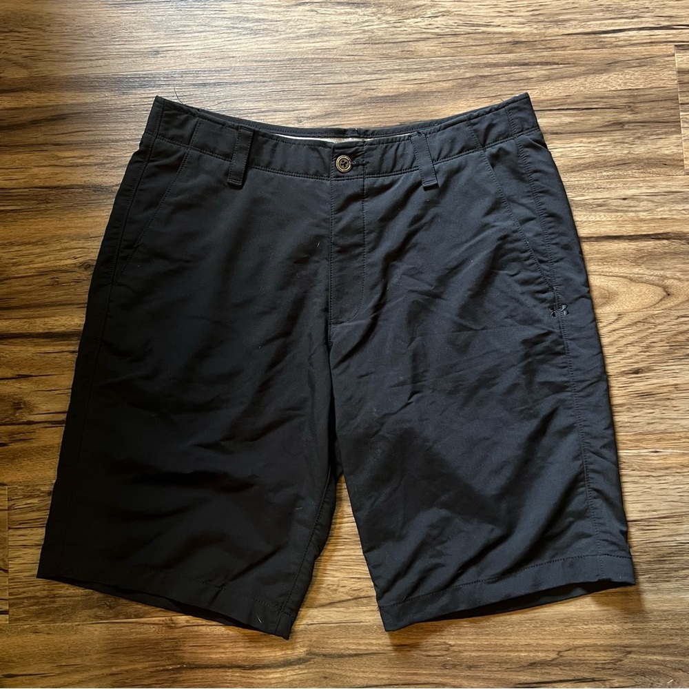 Under Armour Black Golf Shorts - Heat Gear